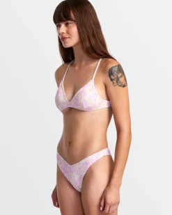 BLURRED CROSSBACK TRIANGLE BIKINI TOP