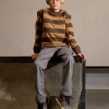 BOYS CHAINMAIL STRIPE LONG SLEEVE TEE