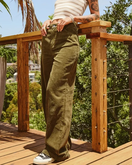 COCO CORDUROY WIDE LEG PANTS
