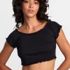 DELILAH OFF-THE-SHOULDER CROP TOP