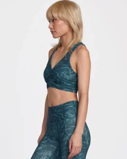 GATHERED FRONT FITTED CROP TOP