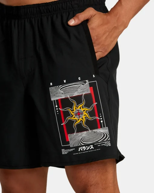 KELSEY NIZIOLEK YOGGER STRETCH 17" ELASTIC WAIST SHORTS