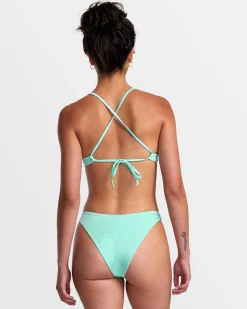 SOLID SHIMMER HIGH LEG FRENCH BIKINI BOTTOMS
