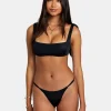 SOLID SQUARE BRALETTE BIKINI TOP