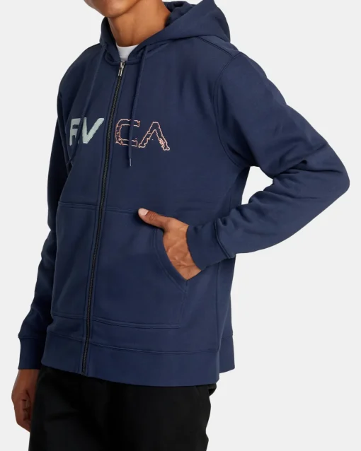 SPLIT PATH ZIP HOODIE