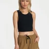 VA CUT OUT CROPPED TANK TOP