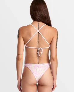 BLURRED CROSSBACK TRIANGLE BIKINI TOP