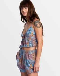 BRIDGETTE PEPLUM CROP TOP