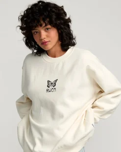 BUTTERFLY BAGGIE CREW SWEATSHIRT