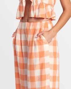 CALLUM PRINTED WIDE LEG PANTS