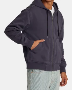 CHAINMAIL ZIP-UP HOODED SWEATSHIRT