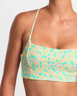 CONFETTI STRAPPY CROP BIKINI TOP