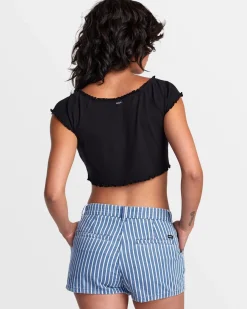 DELILAH OFF-THE-SHOULDER CROP TOP
