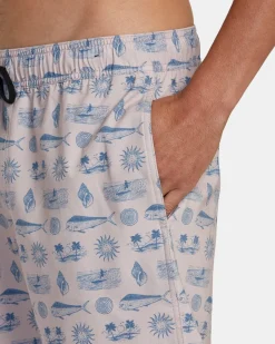 DORADO ELASTIC WAIST BOARDSHORTS 17''