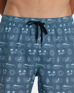 DORADO ELASTIC WAIST BOARDSHORTS 17''