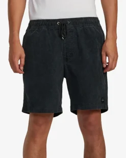 ESCAPE 17" ELASTIC WAIST CORDUROY SHORTS