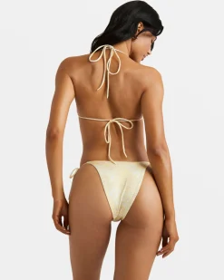 FLORAL COLLAGE SLIDE TRI BIKINI TOP