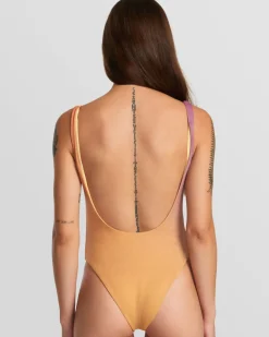 GOLDEN STAPLE ONE-PIECE SWIMSUIT