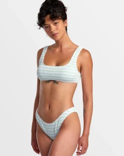 GROOVES STRIPE HIGH LEG FRENCH BIKINI BOTTOMS