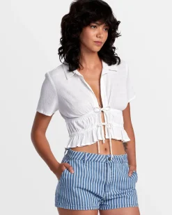 HARPER FRONT TIE CROPPED TOP