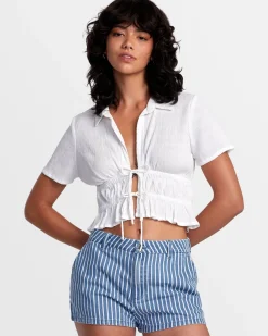 HARPER FRONT TIE CROPPED TOP