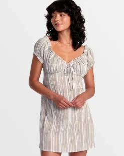 LEILAH STRIPED MINI DRESS