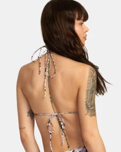 LEMONADE HALTER SLIDE TRIANGLE BIKINI TOP