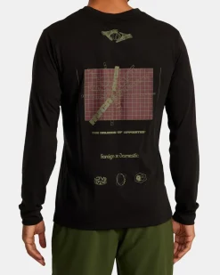 MULTI GRID LONG SLEEVE TEE