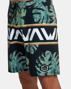 OBLOW HAWAII BANDED BOARDSHORTS 18''