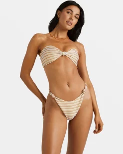 RIPPLE AND TWIST BANDEAU BIKINI TOP