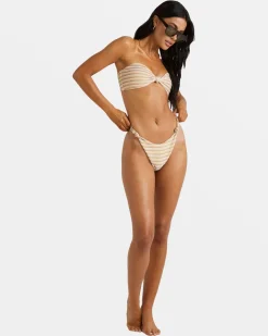 RIPPLE AND TWIST BANDEAU BIKINI TOP