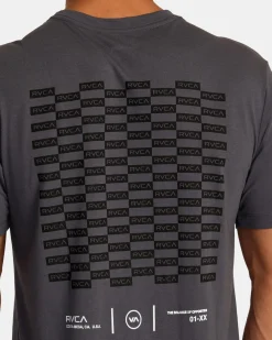 RVCA CHECK BOX SHORT SLEEVE TEE