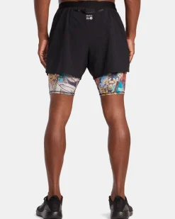 SAGE VAUGHN RUNNER 2 IN 1 SHORTS