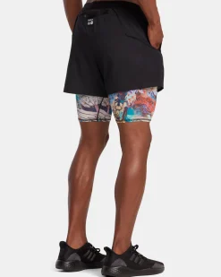 SAGE VAUGHN RUNNER 2 IN 1 SHORTS