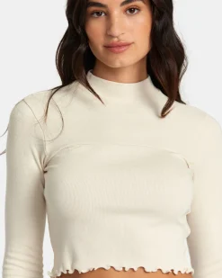 SAVED LONG SLEEVE LONG SLEEVE CROP TOP