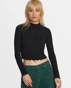 SAVED LONG SLEEVE LONG SLEEVE CROP TOP