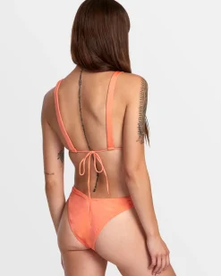 SOLID SHIMMER V-FRONT FRENCH BIKINI BOTTOMS