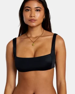 SOLID SQUARE BRALETTE BIKINI TOP
