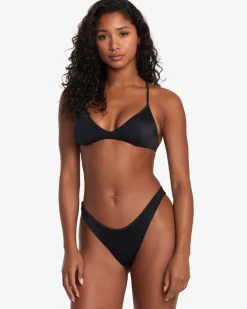 SOLID TRIANGLE CROSSBACK BIKINI TOP