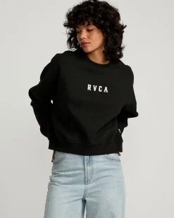 STACKED COURT CREW SWEATSHIRT