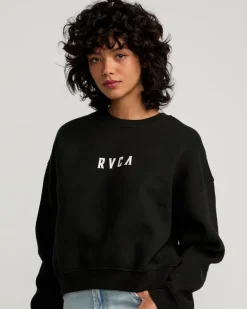 STACKED COURT CREW SWEATSHIRT