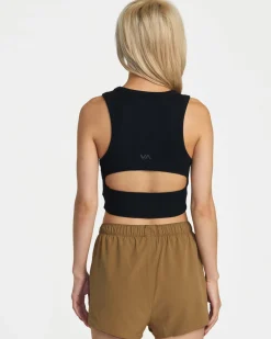 VA CUT OUT CROPPED TANK TOP