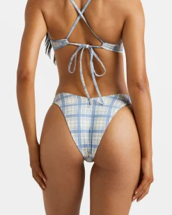 VINTAGE PLAID V MEDIUM FRENCH BIKINI BOTTOMS